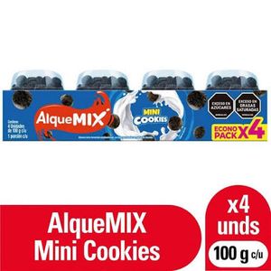 Alquemix Mini Cookies 100g x4 Unds