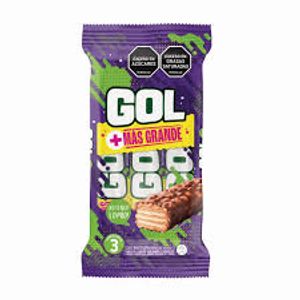 Chocolatina GOL oscura rellena de galleta (93 gr)