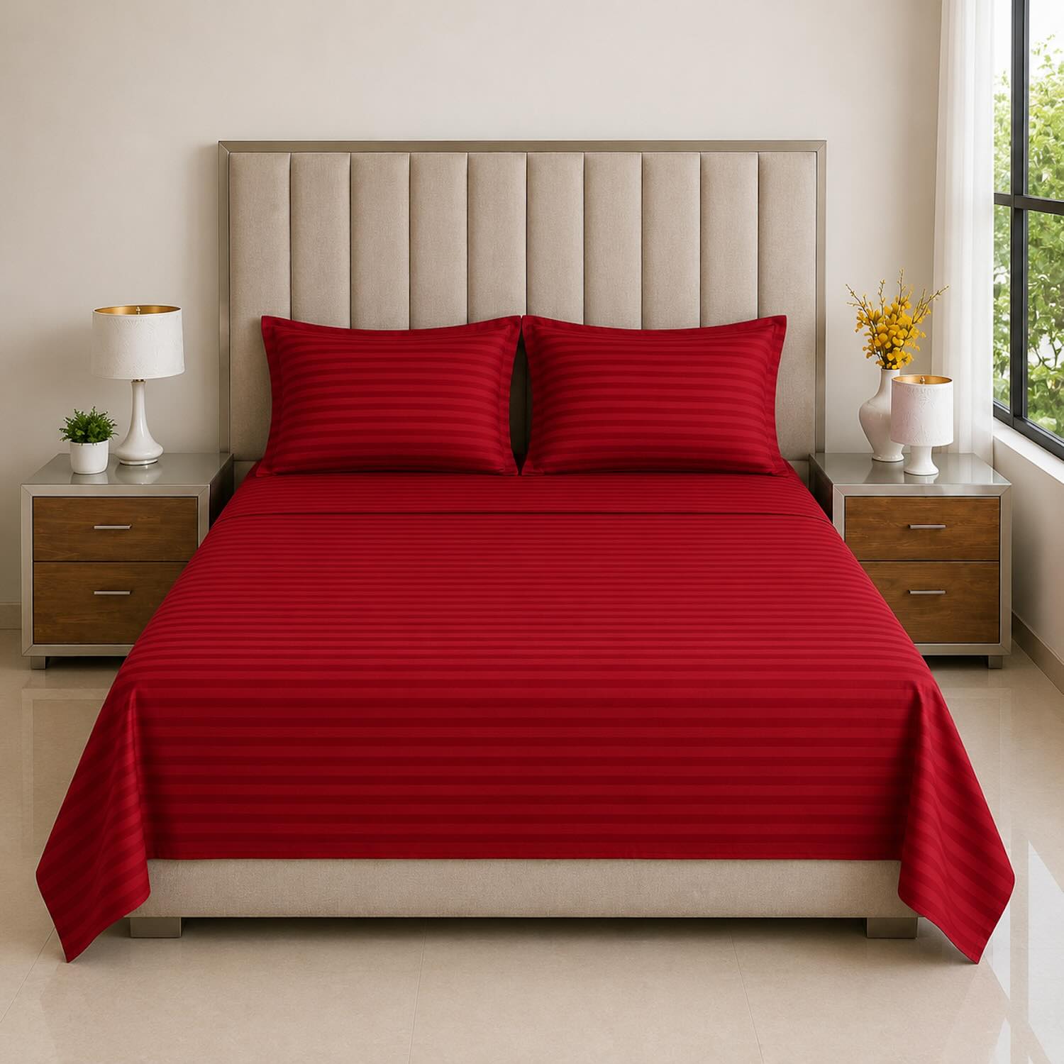 Juego de Sábanas Microfibra Cama King Unicolor