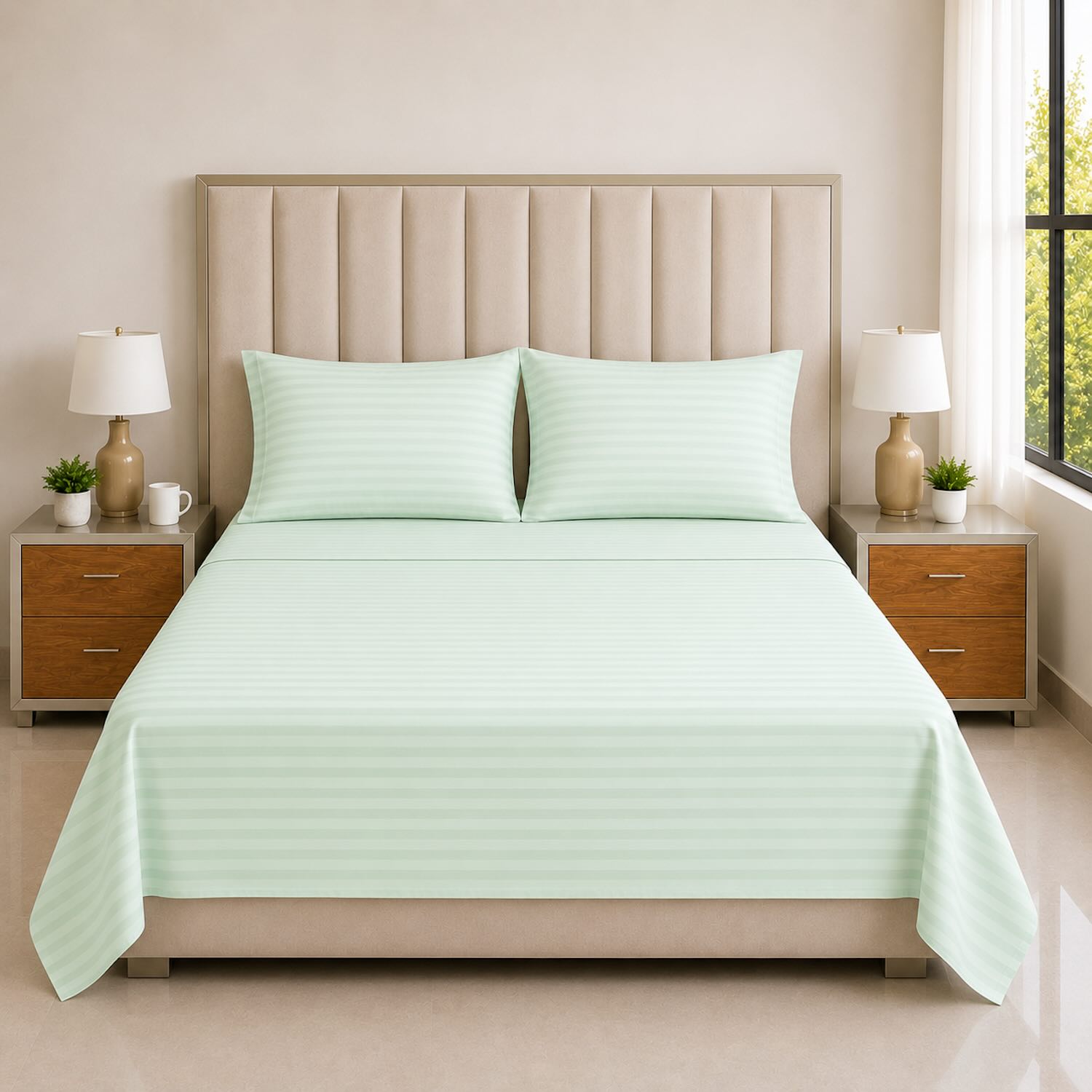 Juego de Sábanas Microfibra Cama King Unicolor
