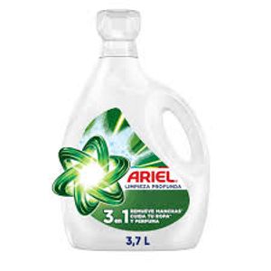Detergente Liquido Ariel Limpieza Profunda 3.7L Jabon 3 en 1