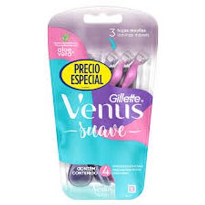 Cuchilla de afeitar VENUS suave aloe vera (4 und)