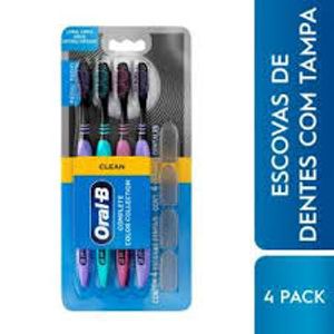 Cepillo de dientes ORALB Complete Black Medio (4 und)