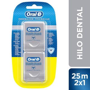 Oral B Expert, Seda Dental, para una Limpieza Profunda, 25 m x 2 Unidades