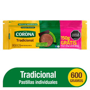 Chocolate de Mesa CORONA CHOCOLATE TRADICIONAL (450 gr)