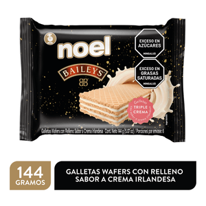 Galleta wafers NOEL con relleno sabor crema irlandesa (144 gr)