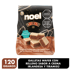 Galleta wafers NOEL con relleno sabor crema irlandesa (120 gr)