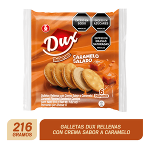 Galletas DUX rellenas sabor a caramelo (36 gr)