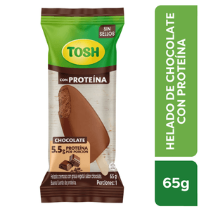 Paleta TOSH de chocolate con proteína (65 gr)
