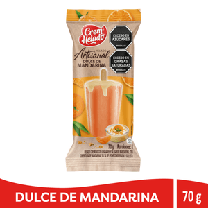 Helado artesanal CREM HELADO dulce de mandarina (70 gr)