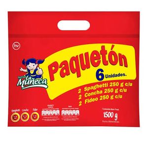 Pasta La Muñeca Surtida 250 G X6 Unds Oferta