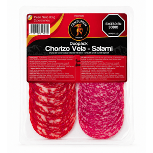 Duopack Chorizo Salami Tajado x 80 g