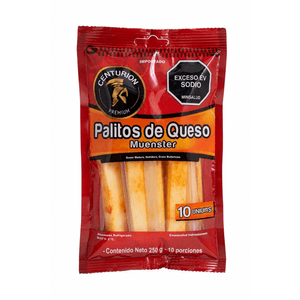 Queso CENTURION muenster palitos x 10und (250 gr)