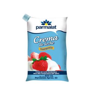 Crema de leche PARMALAT semientera (800 ml)