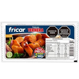 Chorizo Fricar Ternera X20Un 1000 g