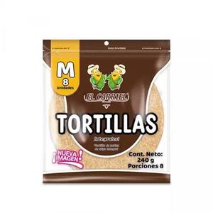 Tortilla El Carriel Integral 240 G X8 Unds