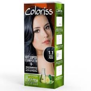 Tinte para cabello COLORISS completo negro azul (1 und)