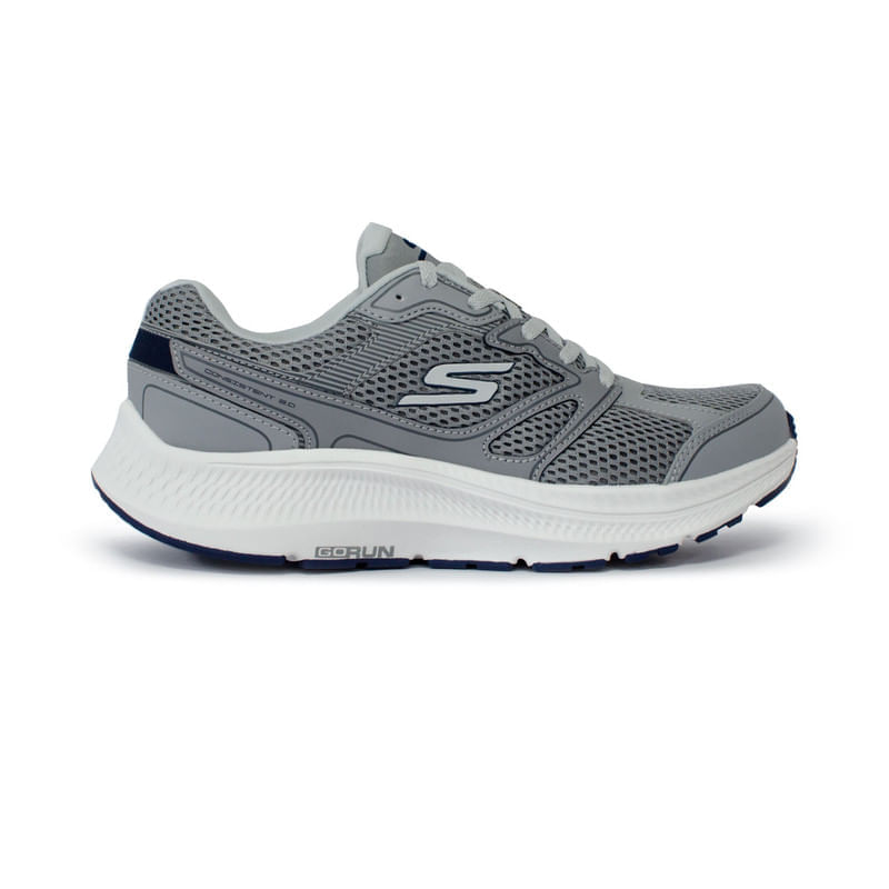 Tenis Skechers Go Run Hombre Gris Blanco