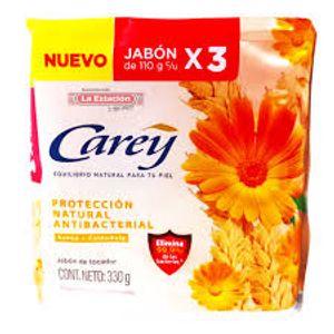Jabón Carey Natur Avena 110 G X3 Unds
