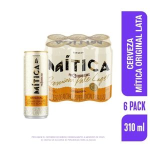 Cerveza Mitica Original Lata 6Und 310ml c/u