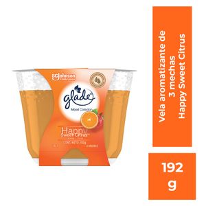 Vela GLADE aromática naranja (192 gr)