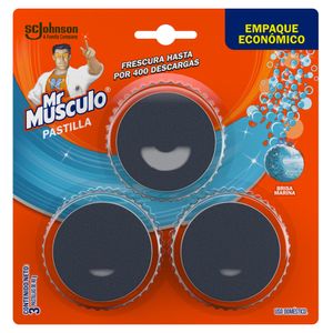Limpiador MR MUSCULO inodoro pastilla brisa marina (120 gr)