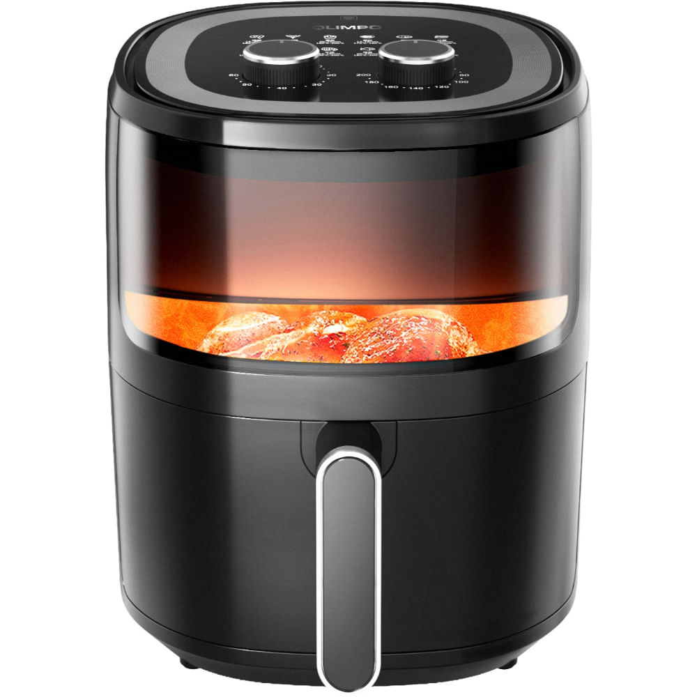 Freidora de Aire Olimpo 1500 Watts 5 Lt Negro Olsa-Tm-Af4801