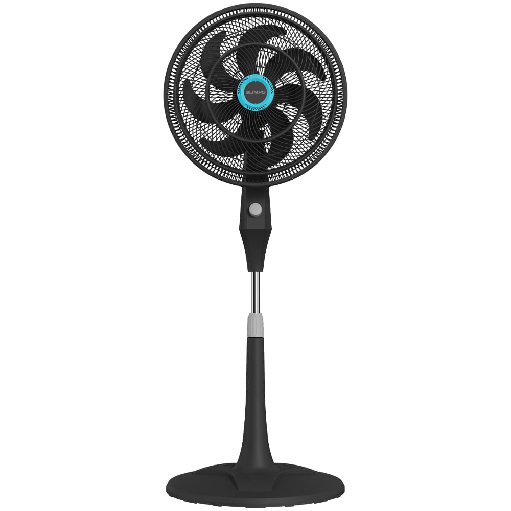 Ventilador de Pedestal Olimpo 3 Velocidades Negro Olsf-Tgm-24C