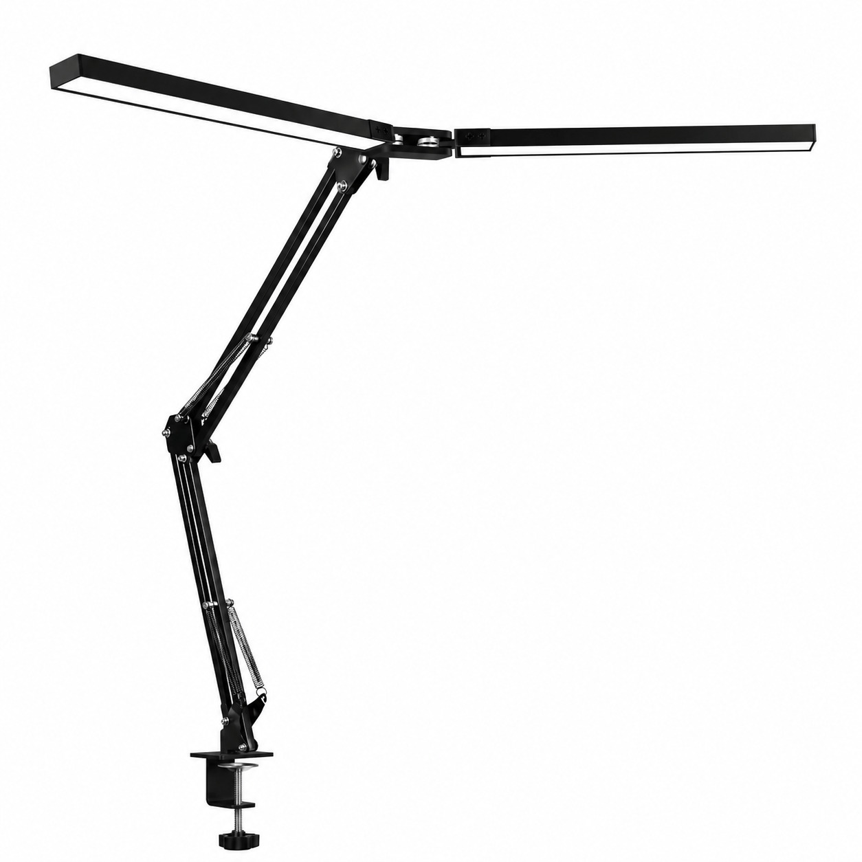 Lámpara LED De Escritorio Doble Barra Ajustable 3 Tonos