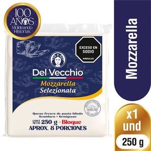 Queso Del Vecchio Mozzarella Semiduro Bloque 250g