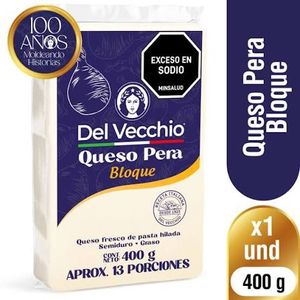 Queso pera DEL VECCHIO bloque (400 gr)