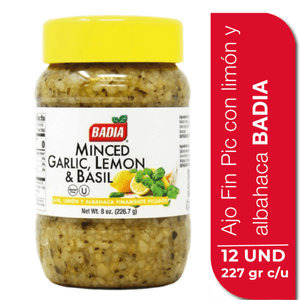 Condimentos BADIA ajo limón albahaca (226.7 gr)