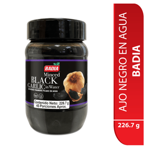 Condimentos BADIA ajo picado negro (226.7 gr)