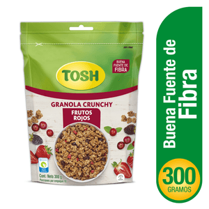 Granola TOSH crunchy frutos rojos (300 gr)
