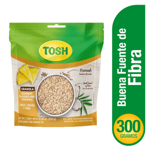 Granola TOSH coco, linaza y piña (300 gr)