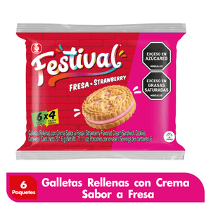 Galletas FESTIVAL fresa x201,6 g