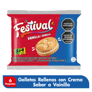 Galletas FESTIVAL vainilla x201,6 g