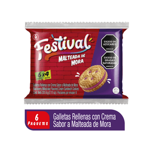 Galleta Festival Malteada Mora x 201.6 g