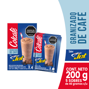Mezcla en polvo para granizado COLCAFE sabor chocolatina Jet (200 gr)