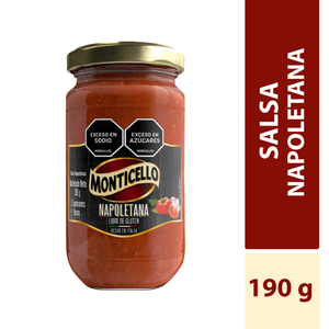 Salsa MONTICELLO napoletana libre de gluten (190 gr)