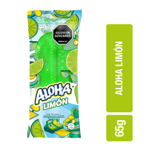 PALETA ALOHA LIMON x65g