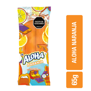 PALETA ALOHA NARANJA NI 65g