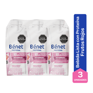 Benet Sabor Fruto Rojos 3Pack X 250ml