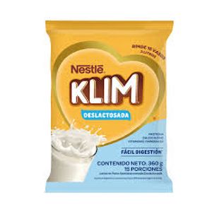 Leche KLIM en polvo deslactosada (360 gr)