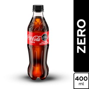 Gaseosa Coca Cola ZERO botella personal (400 ml)