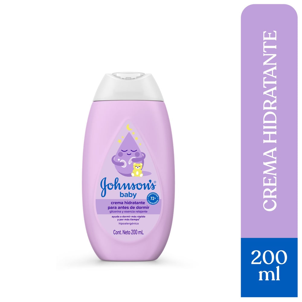 Crema Corporal Bebé Johnson's Antes De Dormir 200 Ml