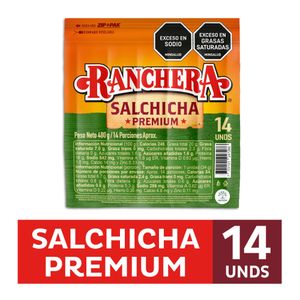 Salchicha Ranchera 480 G X14 Unds