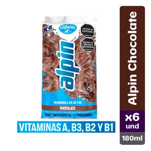 Alpin Chocolate Bolsa 180ml x6