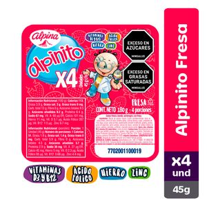 Alpinito fresa 45g x4un