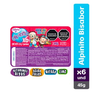 Alpinito fresa mora 45g x6un
